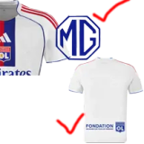 25-26 Lyon Home Fans Soccer Jersey