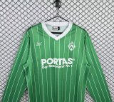 1988-1989 Werder Bremen Away Long Sleeve Retro Soccer Jersey