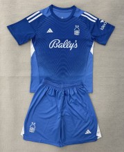 25-26 Nottingham Blue GoalKeeper Kids Soccer Jersey