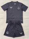 25-26 EVE Black Goalkeeper Kids Soccer Jersey 1:1 Thai Quality