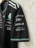 2025 F1 Benz New Pattern Short Sleeve Racing Suit
