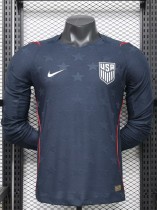2026 World Cup USA Away Long Sleeve Player Version Soccer Jersey*长袖球员