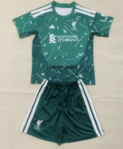 26-27 LIV Green Goalkeeper Kids Soccer Jersey