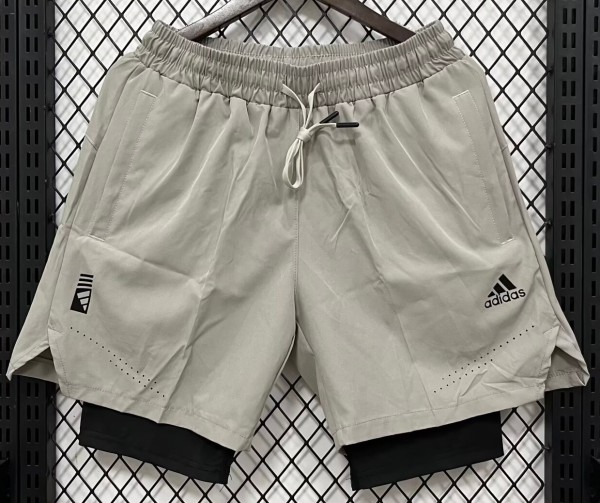 2026 ON Mousy gray Casual Double Layer Short Pants