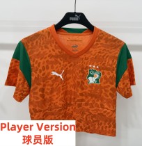 2026 Cote d'Ivoire Home Women Player Version Cheerleading Short-sleeved (女) 2026 Cote d'Ivoire Home Women Player Version Cheerleading Short-sleeved (女)