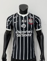 26-27 Corinthians Away Print All Sponsor Player Version Soccer Jersey*全广告