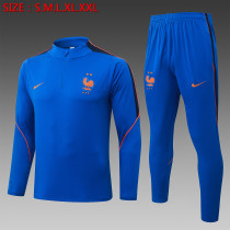 26-27 France High Quality Half Pull Tracksuit