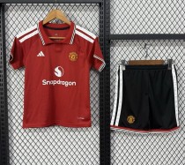 26-27 Man Utd Home Kids Soccer Jersey