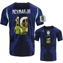 2026 World Cup Brazil Away Print Neymar Jr #10 Fans Soccer Jersey (Picture Number)
