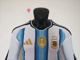 2026 World Cup Argentina Home Long Sleeve Player Version Soccer Jersey*长袖球员