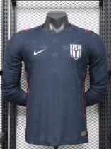 2026 World Cup USA Away Long Sleeve Player Version Soccer Jersey*长袖球员