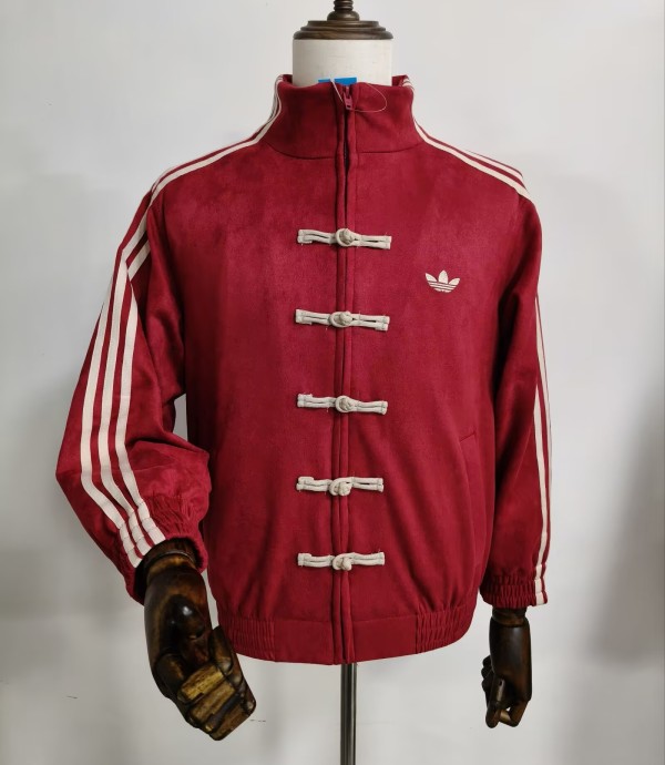 2026 AD Red New Pattern Tang-Style Jacket