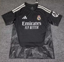26-27 RMA Black GoalKeeper Fans Soccer Jersey