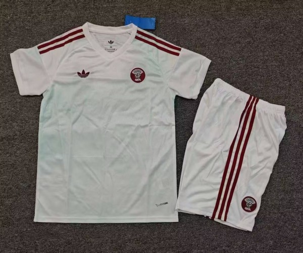 2026 Qatar Away Kids Soccer Jersey