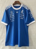 2026 F1 Benz New Pattern Short Sleeve Racing Suit