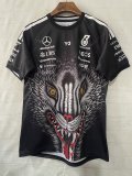 2026 F1 Benz New Pattern Short Sleeve Racing Suit