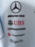 2026 F1 Benz New Pattern Short Sleeve Racing Suit