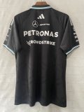 2026 F1 Benz New Pattern Short Sleeve Racing Suit*有领