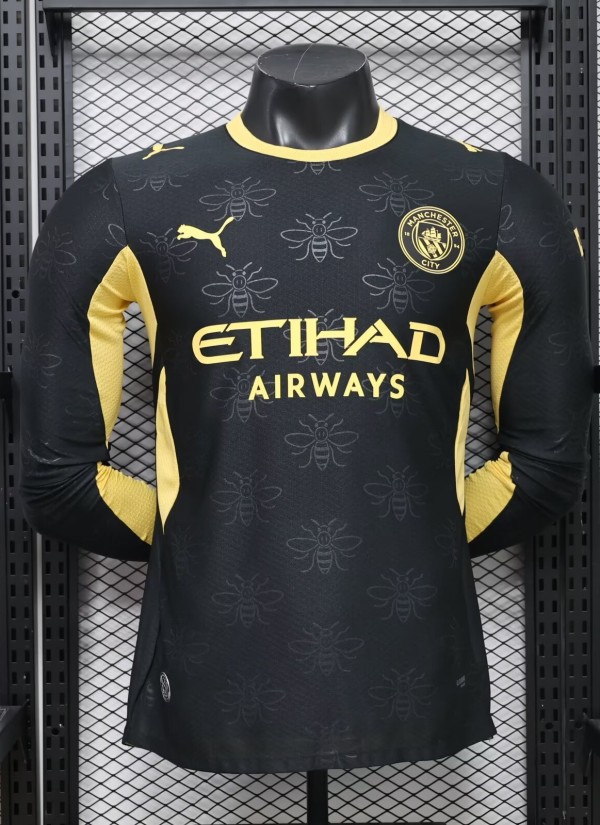 26-27 Man City Away Leaked Edition Long Sleeve Player Version Soccer Jersey*长袖球员