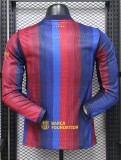26-27 BAR Home Leaked Edition Long Sleeve Player Version Soccer Jersey (长袖球员)