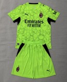 26-27 ACM Green Goalkeeper Kids Soccer Jersey