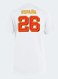 26-27 Spain White High Quality Casual T-Shirt