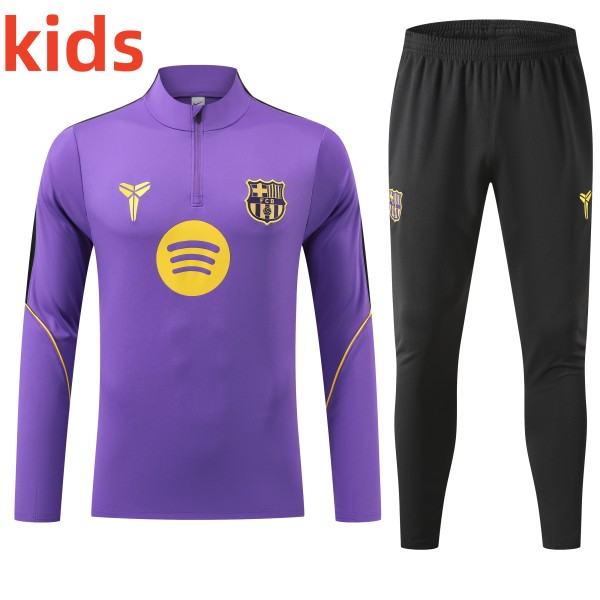 26-27 BAR High Quality Kids Half Pull Tracksuit