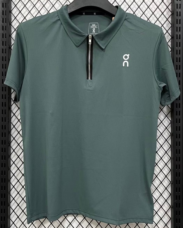 2026 ON Green High Quality Half Pull T-Shirt