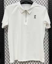 2026 ON White High Quality Half Pull T-Shirt