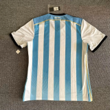 2014 Argentina Home Player Version Retro Soccer Jersey*球员