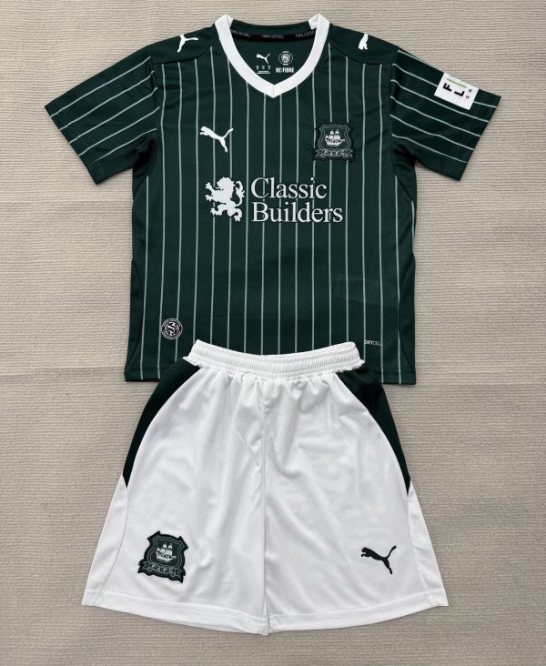 26-27 Plymouth FC Home Kids Soccer Jersey