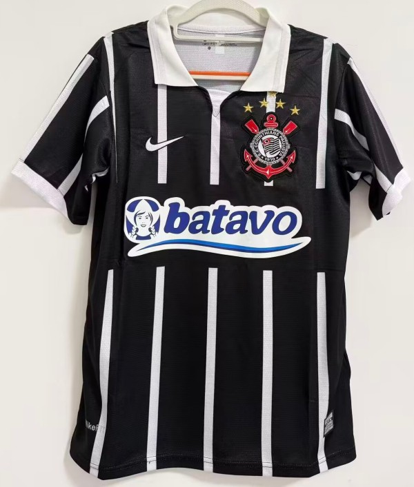 2009 Corinthians Away Retro Soccer Jersey