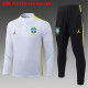 26-27  Brazil High Quality Kids Half Pull Tracksuit