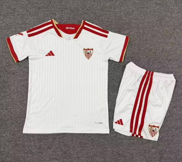 26-27 Sevilla Home Kids Soccer Jersey