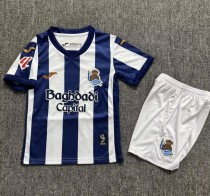 26-27 Real Sociedad Home Kids Soccer Jersey 26-27 Real Sociedad Home Kids Soccer Jersey