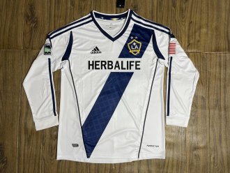 2011-2012 LA Galaxy Home Long Sleeve Retro Soccer Jersey