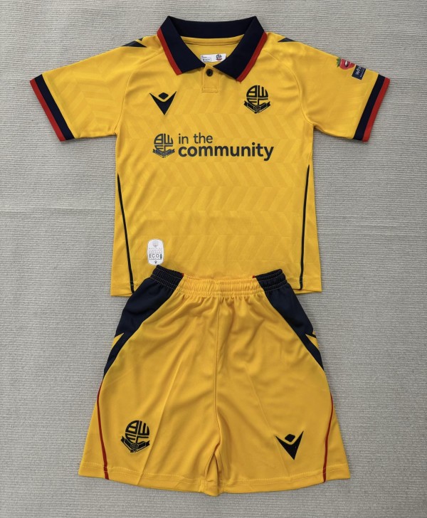 26-27 Bolton Wanderers Third Kids Soccer Jersey