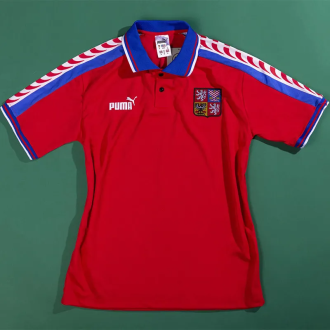 1996-1998 Czech Republic Home Retro Soccer Jersey