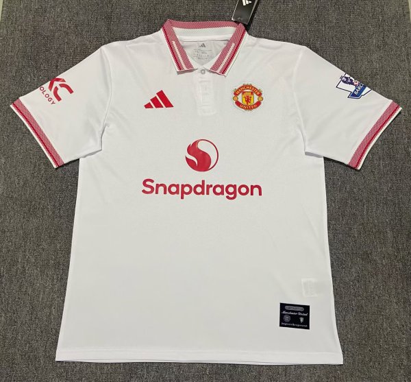 26-27 Man Utd White Special Edition Fans Soccer Jersey