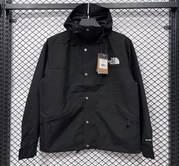 2026 TNF Black New Pattern Embroidered Windbreaker