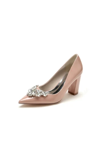 Ivory High Heels with Modern Design