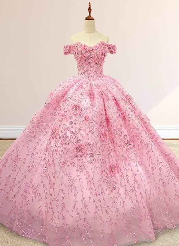 Iraiz | Luxury A Line Appliques Off the Shoulder Sweet Quinceanera Dresses with Beading