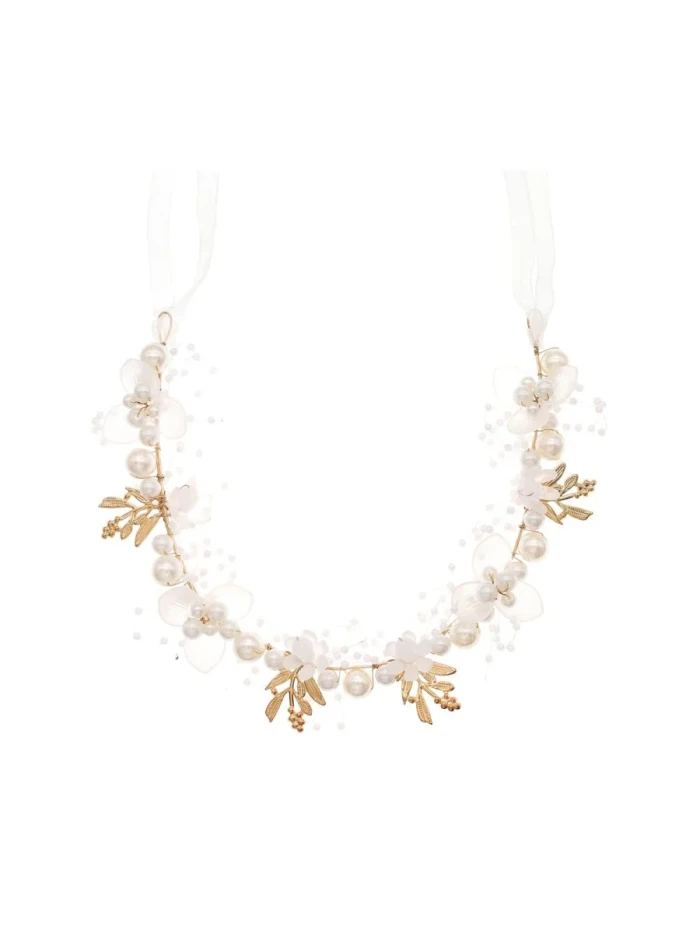 Handmade Beaded Floral Bridal Hair Accessory