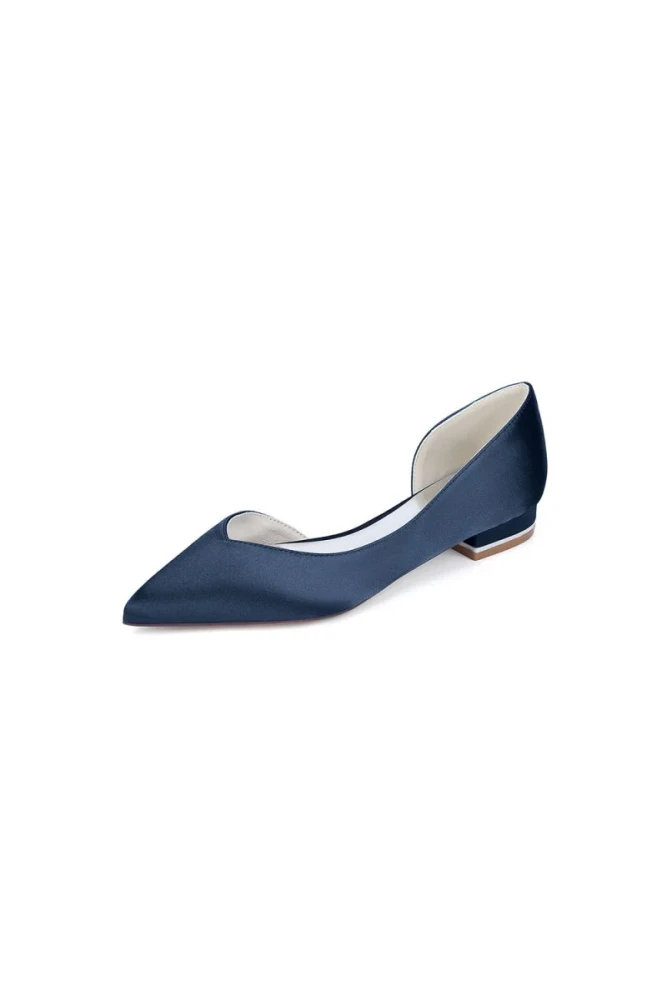 Ivory Flat Shoes with a Sleek Design