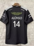 2024 F1 Aston New Pattern Short Sleeve Racing Suit
