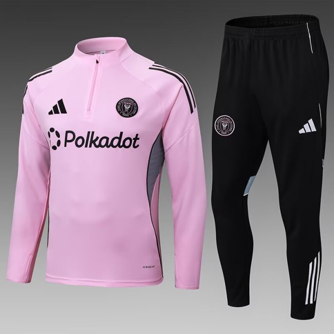 25-26 Inter Miami High Quality Half Pull Tracksuit