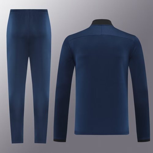 25-26 High Quality Half Pull Tracksuit—Navy blue 藏蓝色
