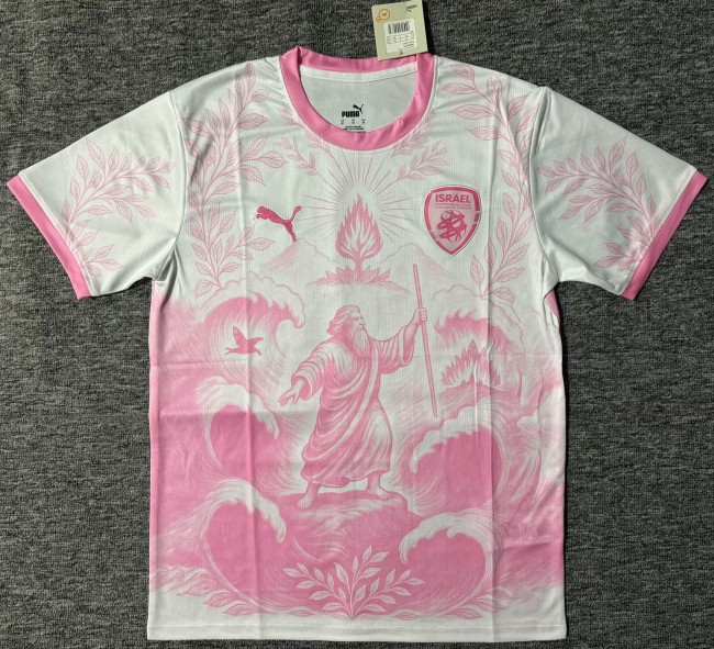 25-26 Israel Pink Special Edition Fans Soccer Jersey
