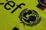 2008-2009 BAR Yellow Long sleeves Retro Soccer Jersey
