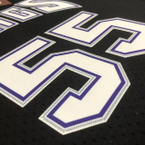 2001 Kings WILLIAMS #55 Black Retro Top Quality Hot Pressing NBA Jersey